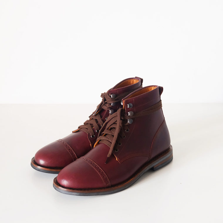 Captoe Boots Color #8 Chromexcel-Denver Sole Dark Trim-1