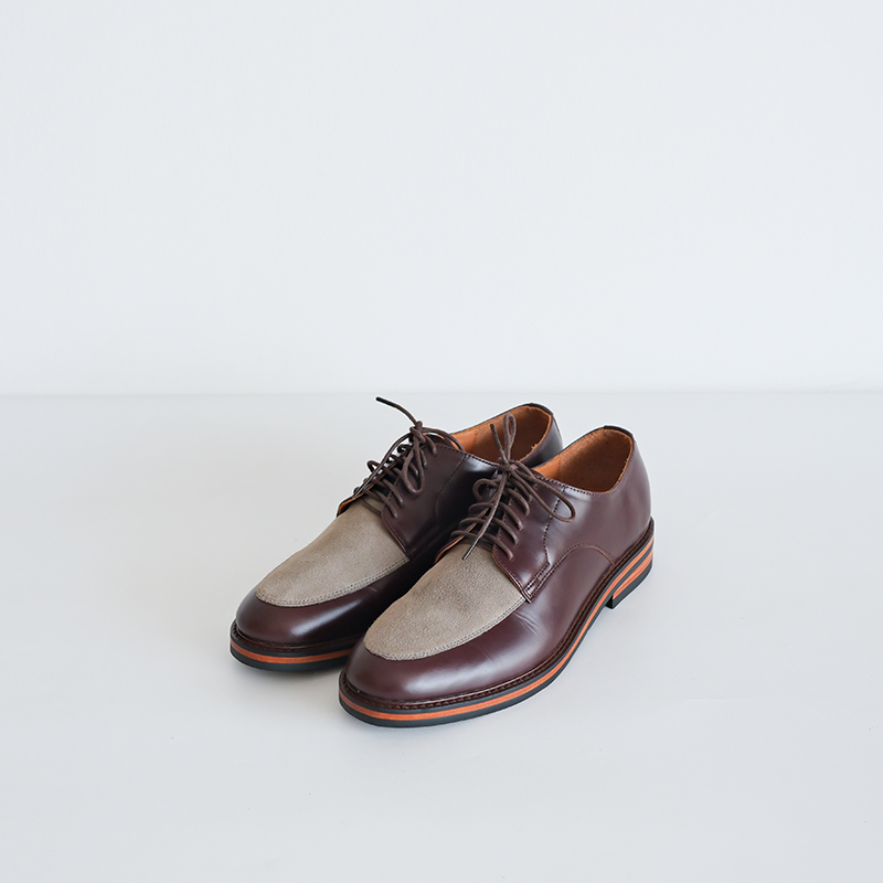 Derby Moc Secret Brown Grey Suede-1